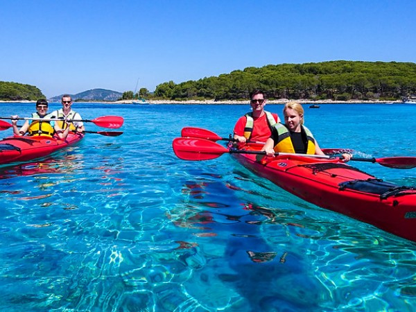 Morning sea kayaking adventure  to Pakleni islands, Hvar