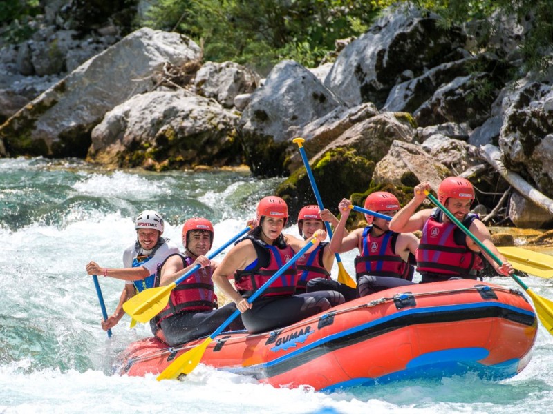 Adrenaline White Water Rafting on Soča River, Bovec, Slovenia