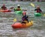 White water kayaking on the emerald Soča river