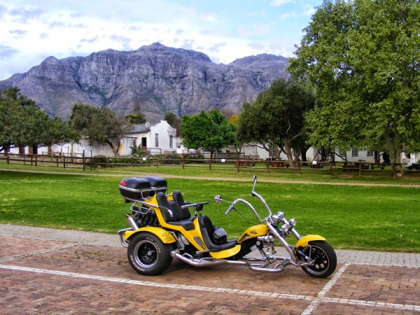 Full day Cape Winelands trike tour.