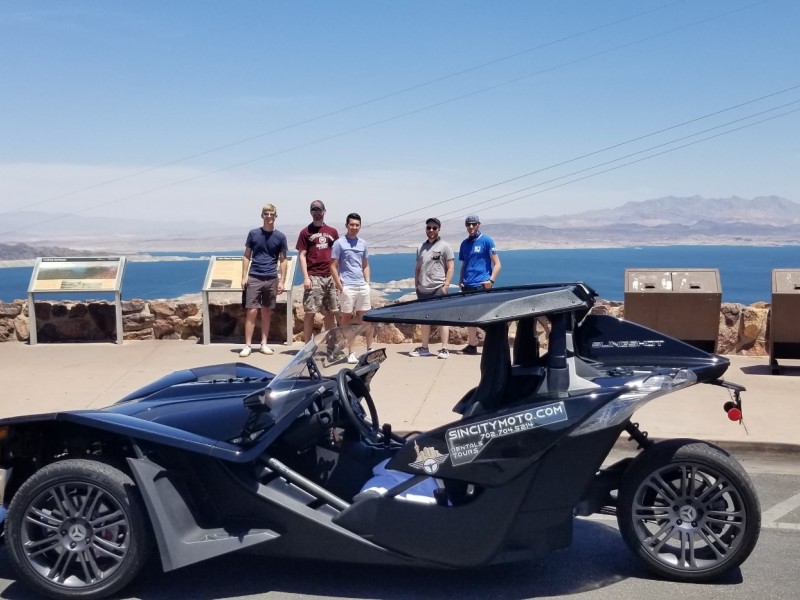 SinCity Moto Guided Tour to Hoover Dam in a Polaris SLingshot