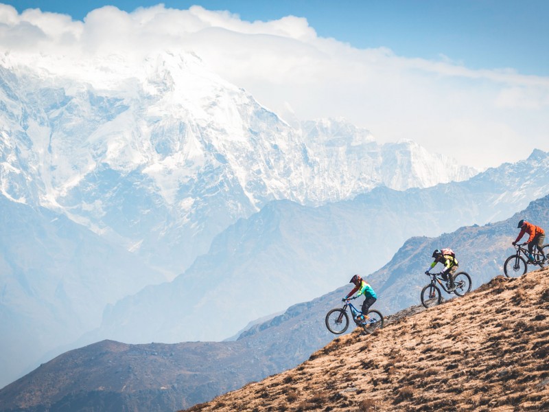 6 Days Langtang Heli Enduro Mountain Biking Tour