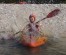 White water kayaking on the emerald Soča river