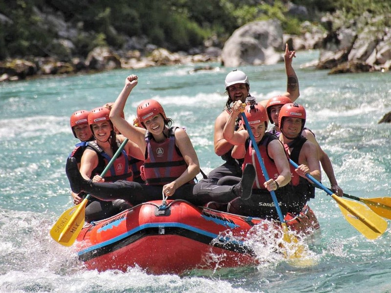 Adrenaline White Water Rafting on Soča River, Bovec, Slovenia