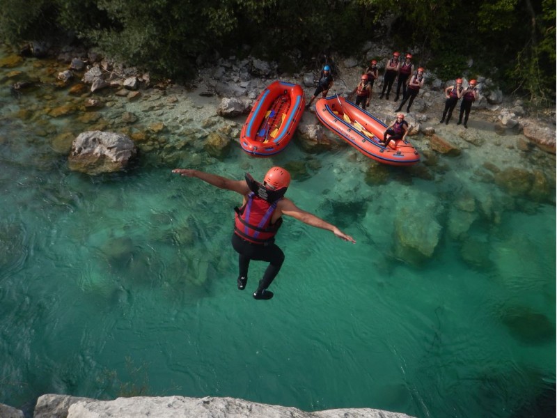 Adrenaline White Water Rafting on Soča River, Bovec, Slovenia