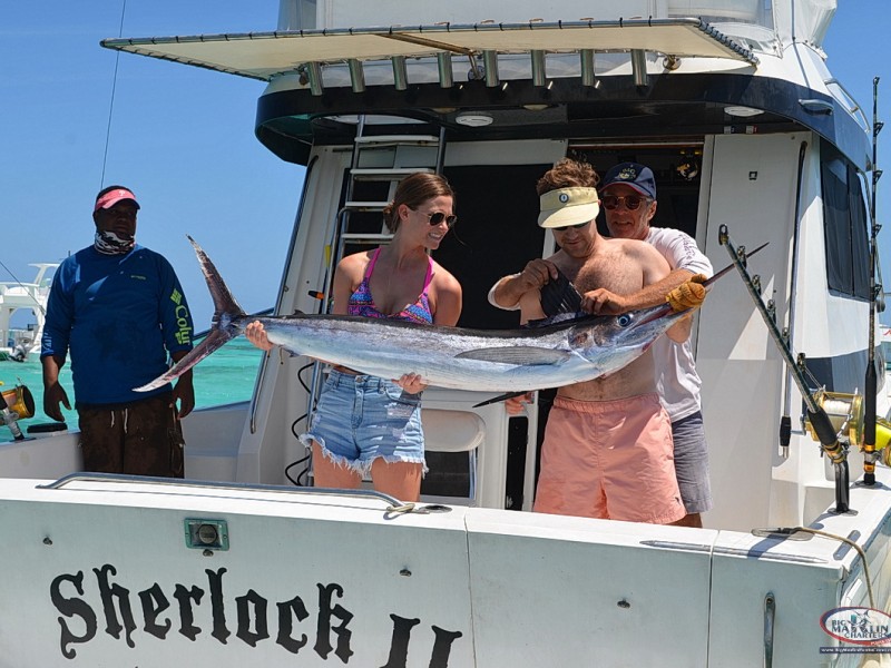 Offshore Full Day fishing charter in Punta Cana, the boat Sherlock II 39' . The best crew!