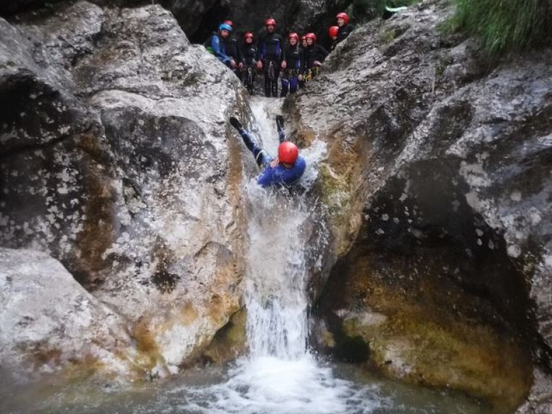 Exciting Canyoning in a Natural Water park Sušec canyon